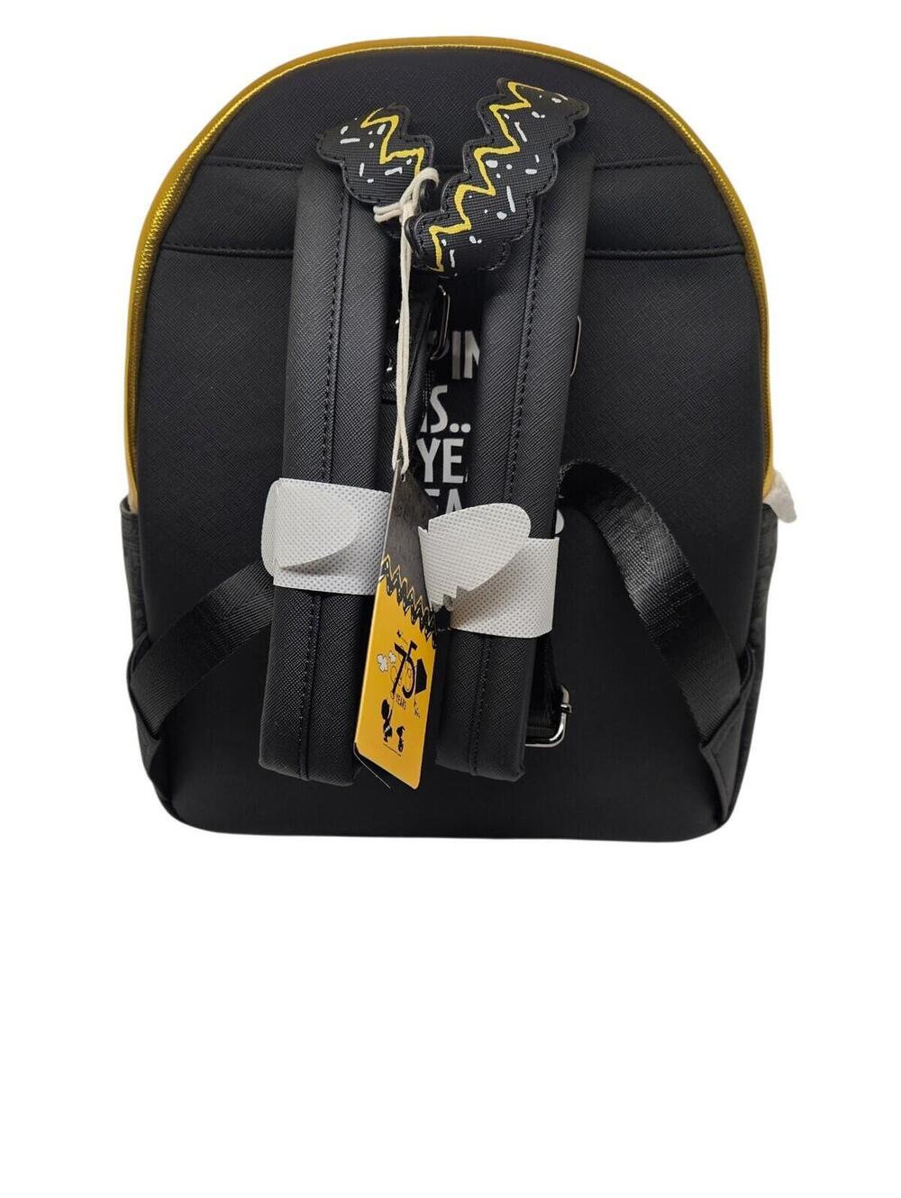 Loungefly Peanuts 75th Anniversary Mini Backpack Gold Snoopy NWT - Picture 5 of 14